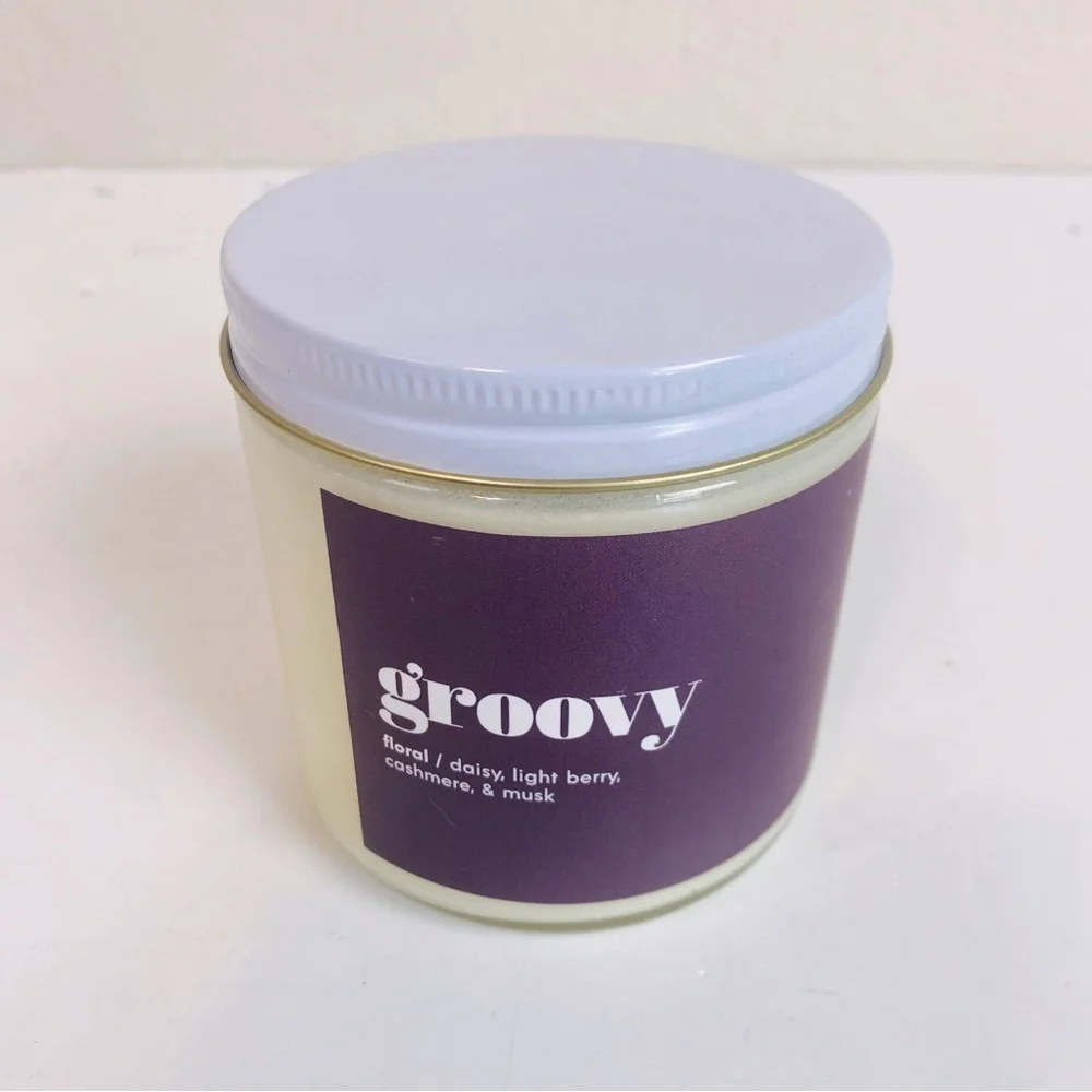 Vella & Co. Groovy 100% Soy Wax Mood Collection Hand Pour Candle 8oz